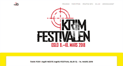 Desktop Screenshot of krimfestivalen.no