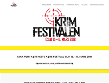 Tablet Screenshot of krimfestivalen.no